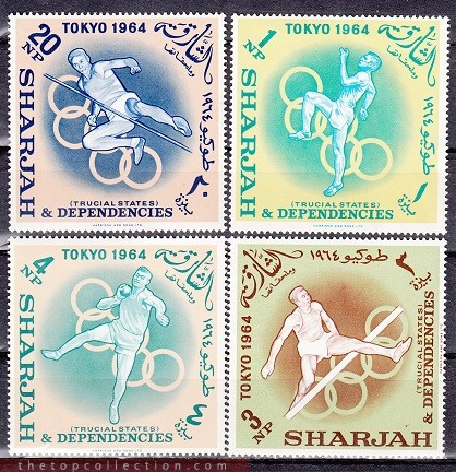 سری تمبرهای المپیک 1964 توکیو چاپ شارجه