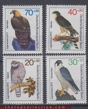 سری تمبر پرندگان شکاری آلمان