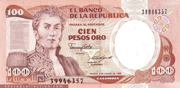100 پزو کلمبیا 