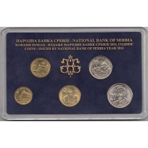 پک اورجینال سکه های صربستان سال 2011 تولید بانک مرکزی صربستان 