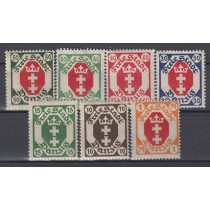 سری کمیاب تمبرهای دانزیگ چاپ 1921 (با شارنیه - بدون سورشارژ)