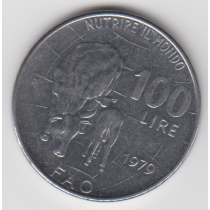 سکه 100 لیر ایتالیا یادبود فائو 
