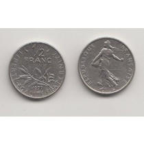 سکه 1/2 فرانک فرانسه