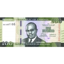 100 دلار لیبریا 2016