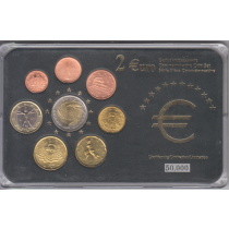 پک سکه های یادبودی یورو ایتالیا ضرب 2002 (دو یورو ضرب 2004)