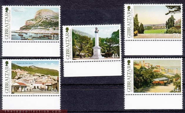 سری تمبر مناظر جبل الطارق با ارزش اسمی 2/36پوند 