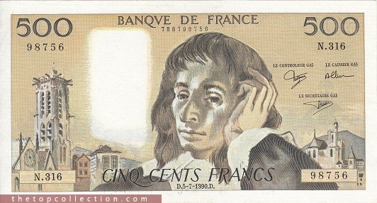 500 فرانک فرانسه 