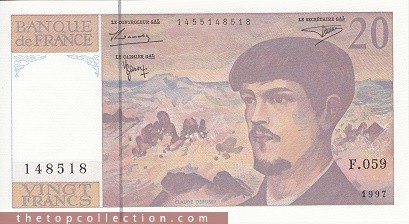20 فرانک فرانسه 1997