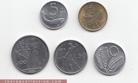ست سکه های ایتالیا 