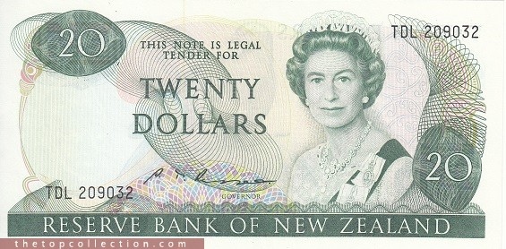 20 دلار نیوزلند