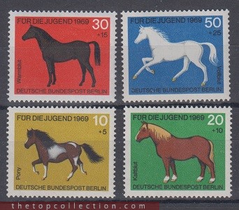 سری تمبر اسبها آلمان 