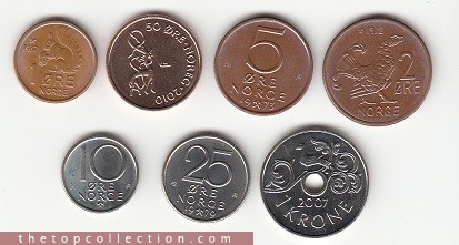 فول ست سکه های کمیاب نروژ