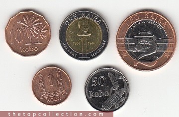 فول ست سکه های کمیاب نیجریه 