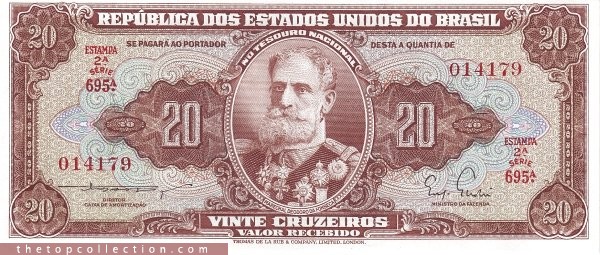 20 کروزیرو برزیل ( امضا کمیاب )