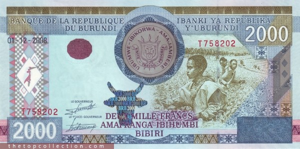 2000 فرانک بروندی