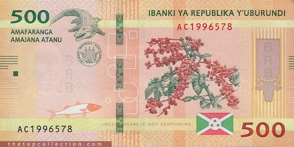 500 فرانک بروندی