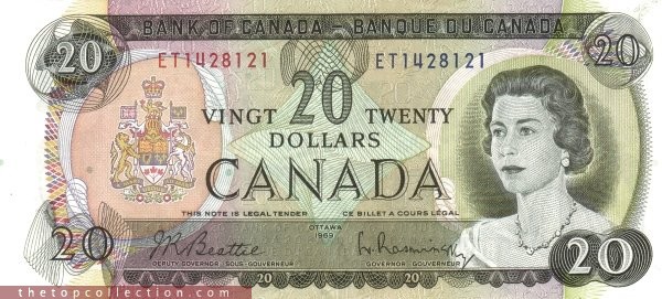 20 دلار کانادا (1969- کمیاب )