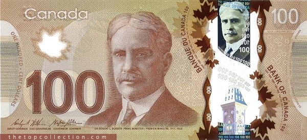 100 دلار کانادا 