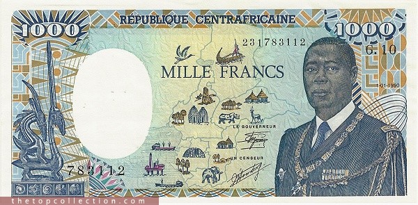 1000 فرانک آفریقای مرکزی (کمیاب )