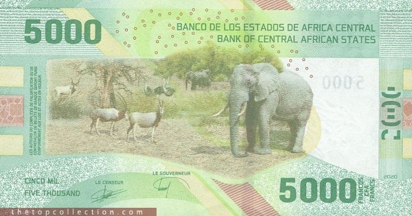 5000 فرانک آفریقای مرکزی 