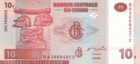 10 فرانک کنگو
