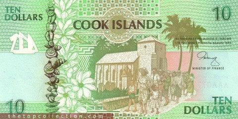 10 دلار جزایر کوک