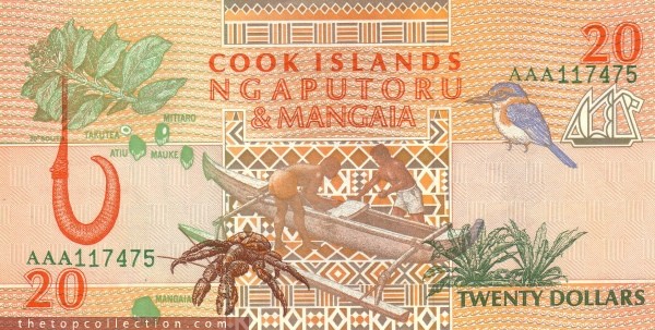 20 دلار جزایر کوک