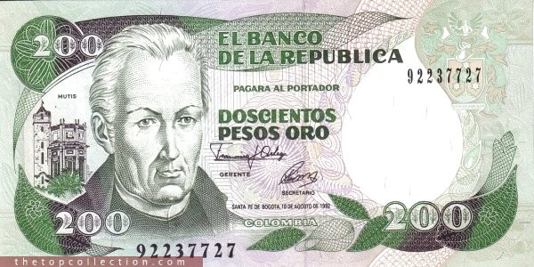 200 پزو کلمبیا 