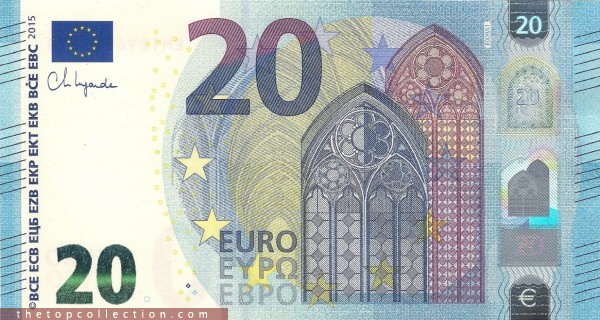 20  یورو اتحادیه اروپا - پرفیکس E  