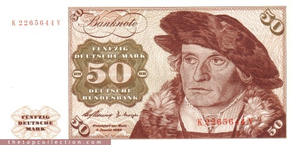 50 مارک آلمان (1960 - کمیاب )