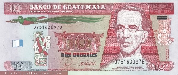 10 کواتزال گواتمالا چاپ 2008