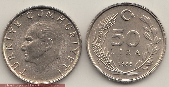 50 لیر ترکیه
