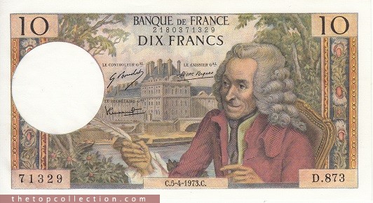 10 فرانک فرانسه (کمیاب - توضیح دارد)