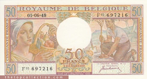 50 فرانک بلژیک (کمیاب)