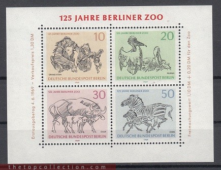 سری تمبر صد و بیست و پنجمین سالگرد تاسیس باغ وحش برلین
