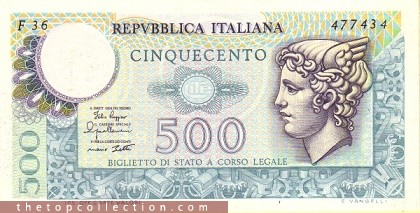 500 لیر ایتالیا