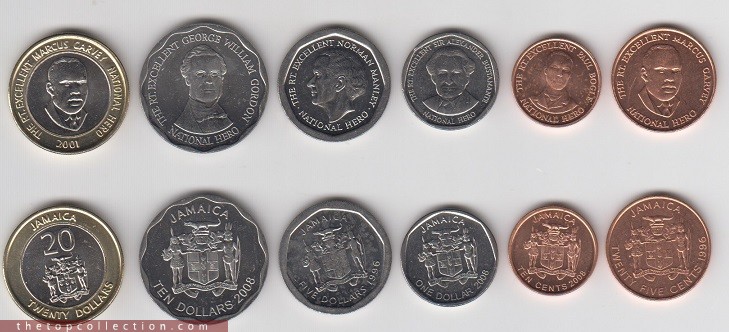 فول ست سکه های جامائیکا   