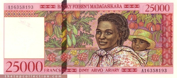 25000 فرانک ماداگاسکار