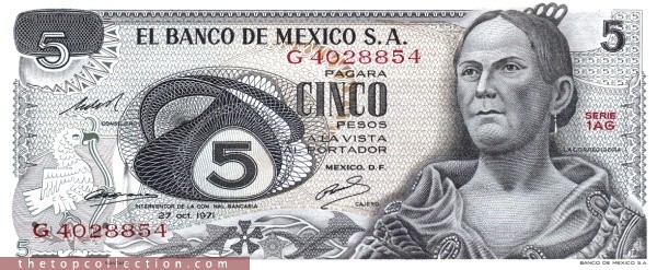 5 پزو مکزیک