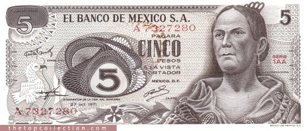 5 پزو مکزیک