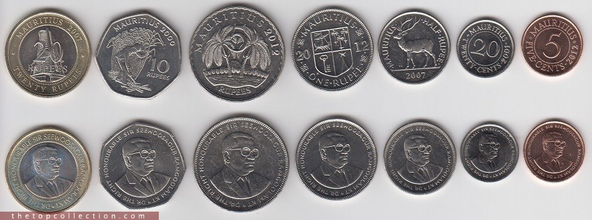 فول ست سکه های جزایر موریس  