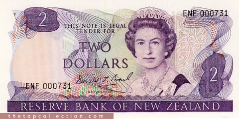 2 دلار نیوزلند