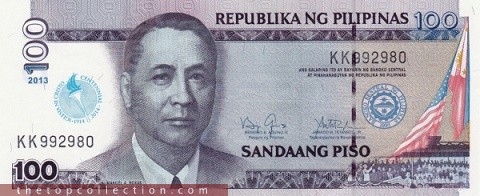 100 پزو فیلیپین (یادبود)