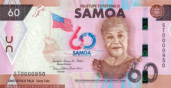 60 تالا ساموآ - یادبود