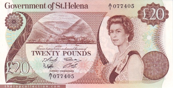 20 پوند سنت هلن 