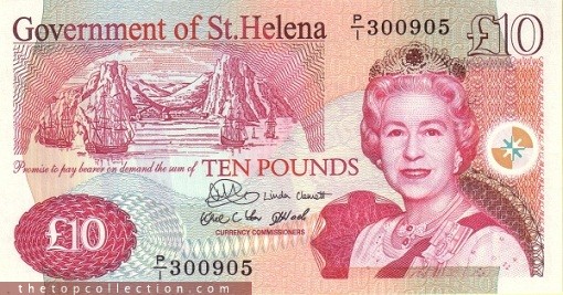 10 پوند سنت هلن چاپ 2004