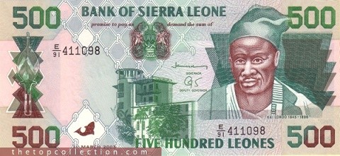 500 لئون سیرالئون (چاپ 2003)