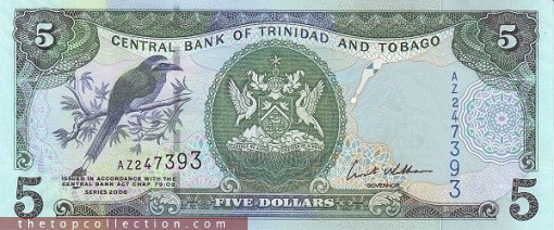 5 دلار ترینیداد و توباگو (چاپ 2006)