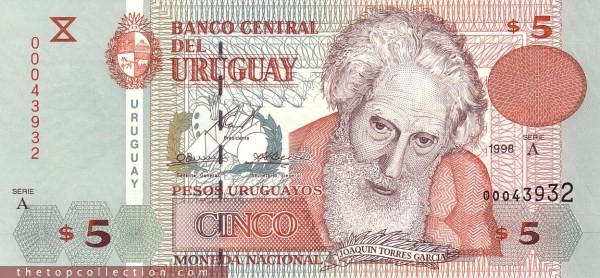 5 پزو اروگوئه