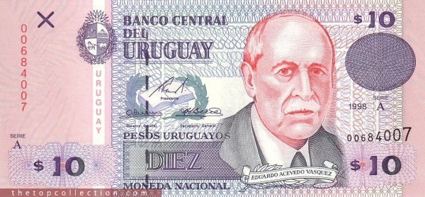 10 پزو اروگوئه